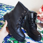 Bota Coturno Feminina Tratorada Tendência Blogueiras