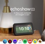 Novo Echo Show 5 (2ª Geração, versão 2021): Smart Display de 5″ com Alexa e câmera de 2 MP na Amazon