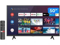 Smart TV 50” UHD 4K LED TCL 50P615 VA 60Hz – Android Wi-Fi Bluetooth HDR 3 HDMI 2 USB na Magazine Luiza