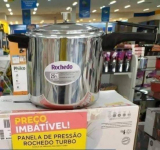 Panela de Pressão Rochedo Turbo – Alumínio 7L Polida na Magazine Luiza