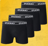 Kit 4 Cuecas Boxer Algodão, Duomo, Masculino na Amazon