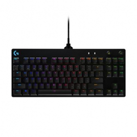 Teclado Mecânico Gamer Logitech G PRO com Layout US RGB LIGHTSYNC Design TKL Cabo Destacável Switch GX Blue Clicky - 920-009388 na KaBuM!