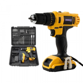 Furadeira Parafusadeira À Bateria Trevalla TL-FME-P01-4-73 C/ Maleta + Acessórios na Americanas