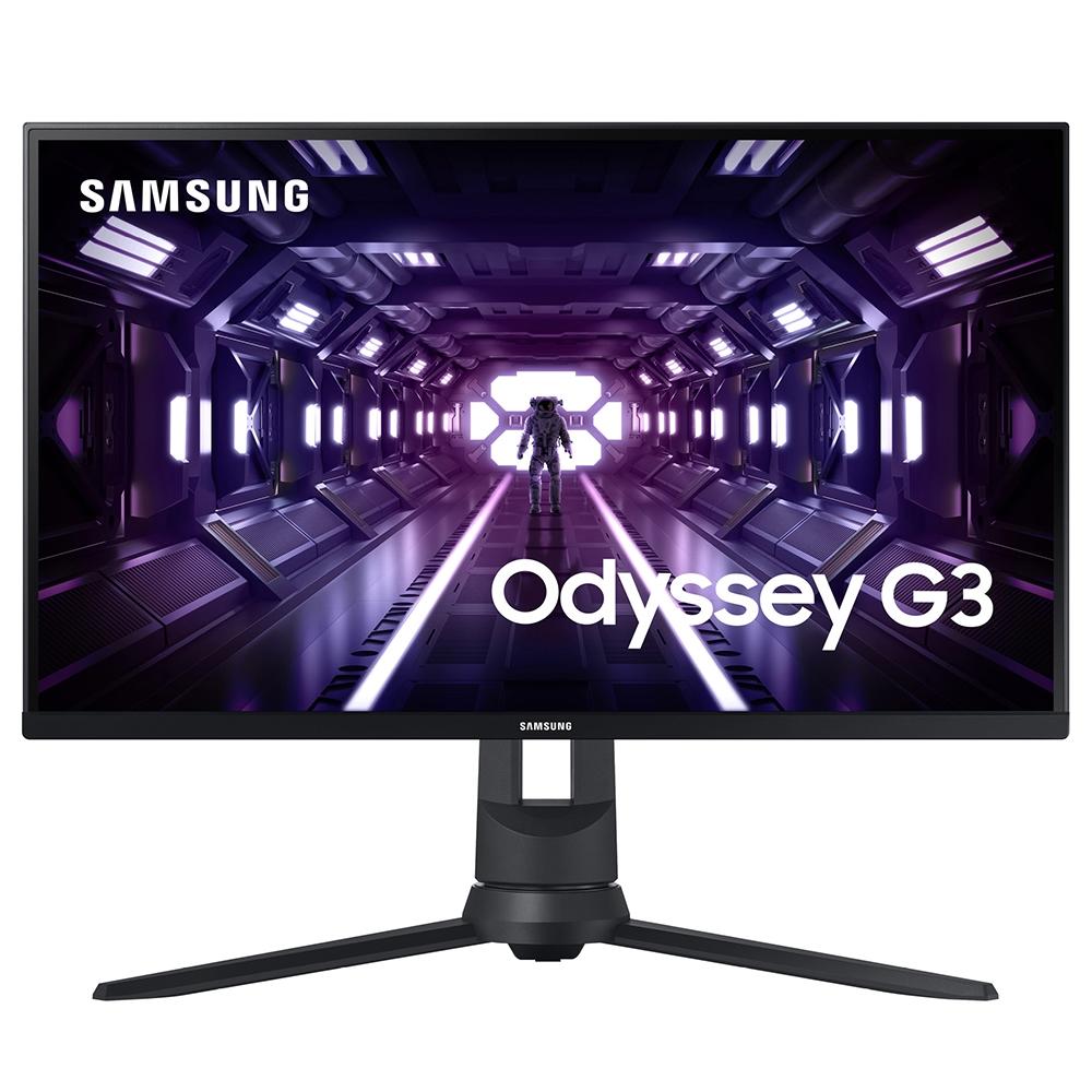 Monitor Gamer Samsung Odyssey G3, 27 Full HD, 144Hz, 1ms, FreeSync Premium, HDMI/Displayport, Ajuste de altura, Preto – LF27G35TFWLXZD na KaBuM!