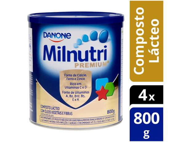 Composto Lácteo Milnutri Original Premium+ – Original 800g 4 Unidades na Magazine Luiza