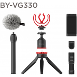 Microfone para Smartphone BOYA BY-VG330 Com Tripé TRS/TRRS na Terabyte Shop