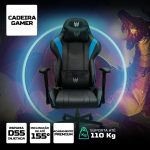 Cadeira Gamer Predator reclinável com acabamento premium e espuma de alta de densidade na Acer