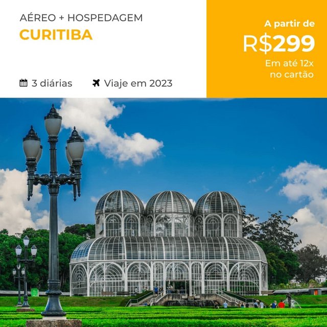 Pacote de Viagem – Curitiba – 2023 na Hurb