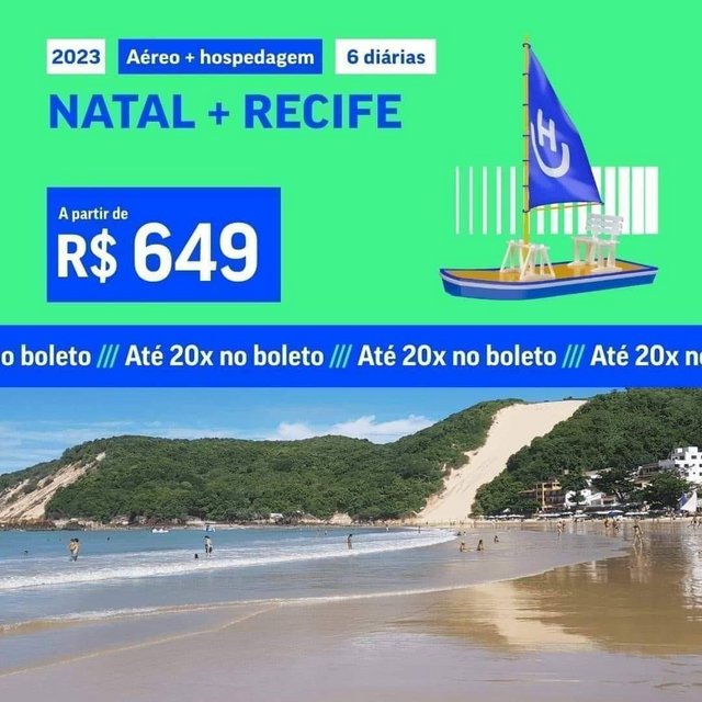 Pacote de Viagem – Natal + Recife – 2023 na Hurb