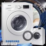 Lava e Seca Samsung WD4000 com Ecobubble™ e Lavagem a Seco WD90M4453MW Branca 9/7 kg na Shoptime