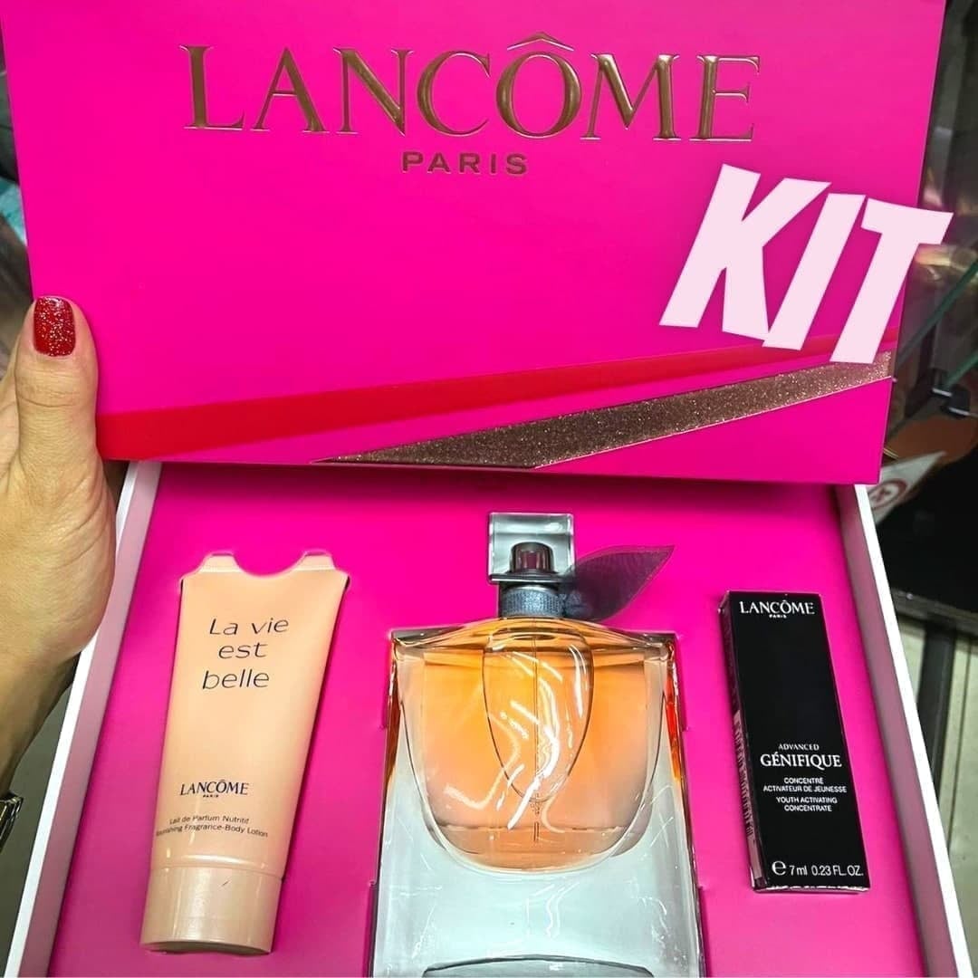 Lancôme La Vie Est Belle Kit Coffret Natal 2021 Perfume Feminino + Body Lotion + Gènifique na Magazine Luiza