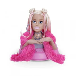 Busto Barbie Styling Head Extra 12 Frases - Pupee na Extra