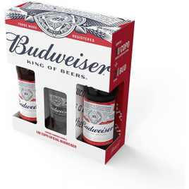 Kit Cerveja Budweiser 330ml 2 Unidades + 1 Copo Bud Vidro 350ml na Amazon