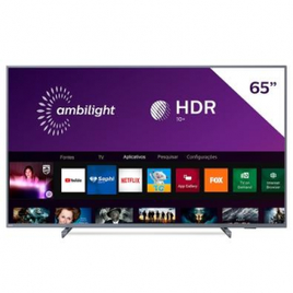 Smart TV LED 65" 4K Philips 65PUG6794/78 Ambilight Bluetooth Wi-Fi na KaBuM!
