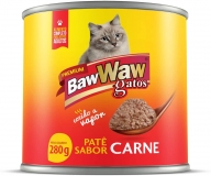 Patê Baw Waw para gatos sabor Carne 280g – 4 unidades na Amazon