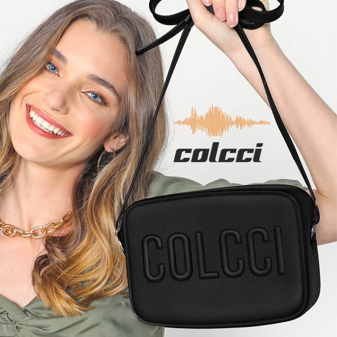 Bolsa Colcci Logo Preta na Dafiti