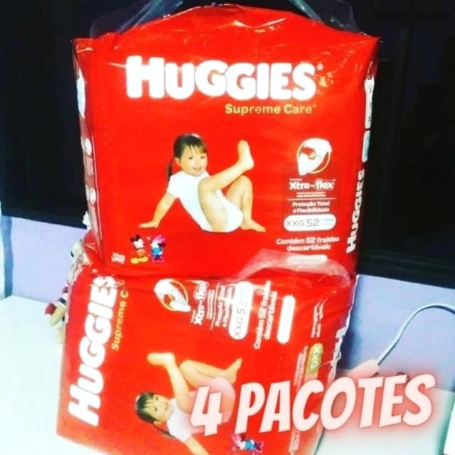 Kit de Fraldas Huggies Hiper Supreme Care (4 pacotes) na Cartão Carrefour