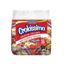 Amendoim Crocante Levemente Salgado Fardo 864g com 36 Unidades de 24g Cada Santa Helena - Crokíssimo na Santa Helena - Produtos à base de Amendoim