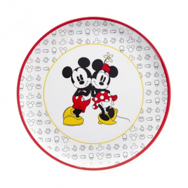 Prato Raso Mickey e Minnie Ícones 25cm - Home Style na Camicado