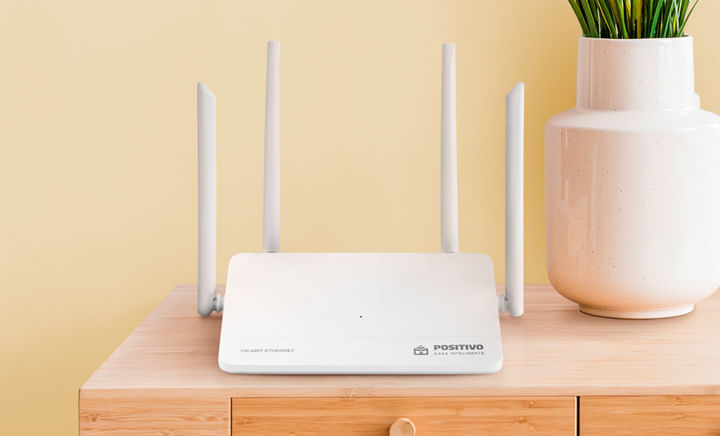 Smart Roteador Mesh Wi-Fi Fast Positivo Casa Inteligente, cobertura de até 200 m², beamforming, suporta até 64 dispositivos, sem pontos cegos, Bivolt. na Amazon