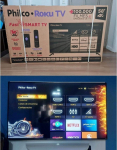 Smart TV Roku 4K UHD 58” TV PTV58G70RCBL 4K LED – Wi-Fi 3 HDMI, USB, PHILCO na Amazon