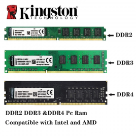 Memória RAM Kingston PC Desktop DDR2 2G 800 x 1Piece na Aliexpress