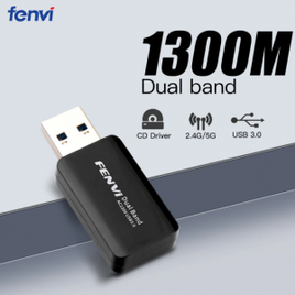 Adaptador Wi-fi Fenvi Dual Band 2.4/5Ghz 1300Mbps na Aliexpress