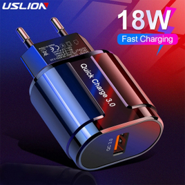 Carregador Uslion 18w com USB 3.0 na Aliexpress