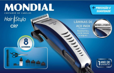 Cortador de Cabelos Mondial, Hair Stylo, 127V, Azul/Prata – CR-07 na Amazon