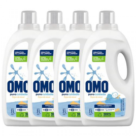 Sabão Líquido Omo Puro Cuidado 3L - 4 Unidades na Casas Bahia