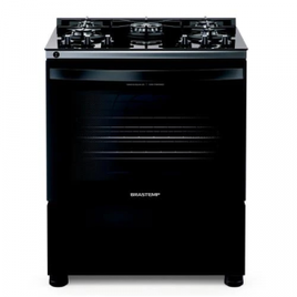Fogão de Piso Brastemp 5 Bocas Turbo Chama Mesa Vidro Preto - BFS5VCEUNA na Magazine Luiza