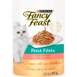 4 Unidades Nestlé Purina Fancy Feast Ração Úmida para Gatos Petit Filet Salmao 85g na Amazon