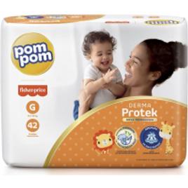 Fralda Pom Pom Derma Protek Mega Tam G - 42 Unidades na Amazon