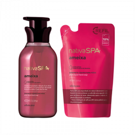 Combo Nativa Spa Ameixa: Sabonete Líquido Para Mãos + Refil Sabonete Líquido Para Mãos - O Boticário na oBoticário