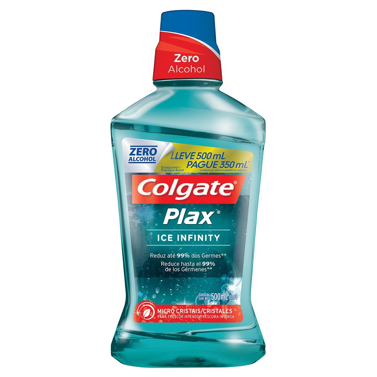 Enxaguante Bucal Colgate Plax Ice Infinity 500Ml Promo Leve 500Ml Pague 350Ml na Amazon