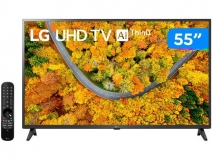 Smart TV 55″ LG 4K LED 55UP7550 Inteligência Artificial ThinQ Google Alexa e Smart Magic na Casas Bahia