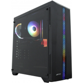 Gabinete Gamer SuperFrame Fortress Mid Tower RGB Vidro Temperado ATX Sem Fonte Com 1 Fan na Terabyte Shop