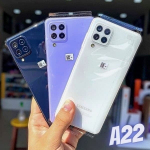Smartphone Samsung Galaxy A22 128GB Branco 4G – 4GB RAM Tela 6,4” Câm. Quádrupla + Selfie 13MP na Magazine Luiza