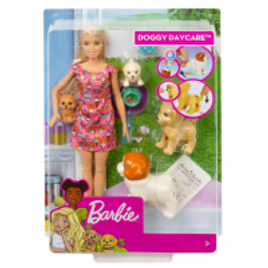 Boneca Barbie Treinadora de Cachorrinhos 33cm FXH08 - Mattel na Ri Happy
