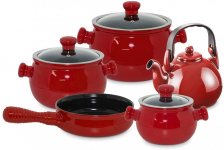 Conjunto de Panelas de Cerâmica Premiere Colonial, 5 Peças, Pomodoro, Ceraflame na Amazon