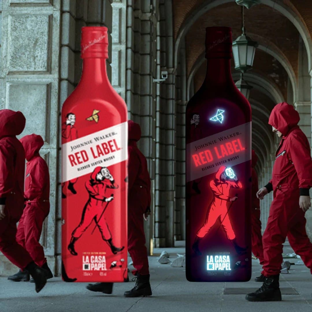 Whisky Johnnie Walker Red Label - La Casa de Papel - 750ml na Amazon