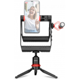 Microfone para Smartphone BOYA BY-VG380 Com Tripé - TRS/TRRS, Black na Terabyte Shop