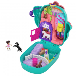 Mini Boneca com Acessórios Polly Pocket Rancho Divertido - Mattel na Ri Happy