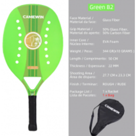 Raquete Tênis de Praia Camewin Carbono e Fibra de Vidro na Aliexpress