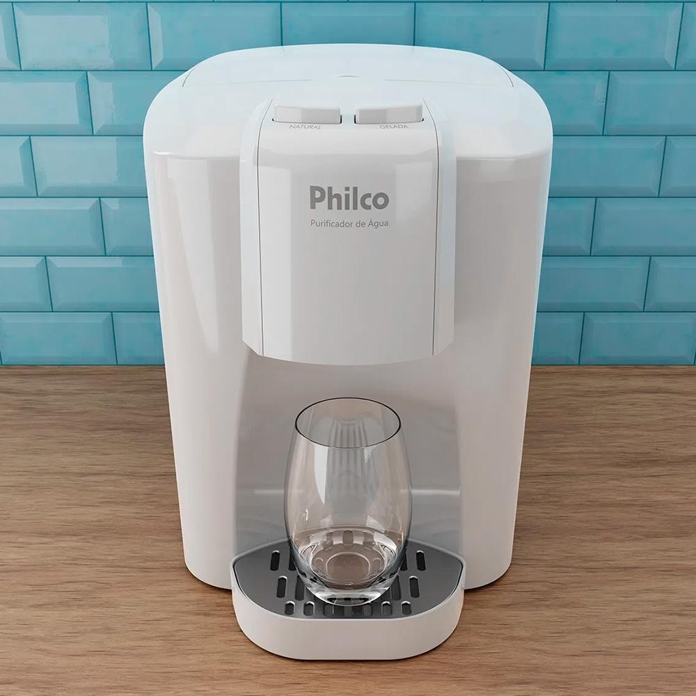 Purificador de Água Philco Refrigerado Eletrônico – Branco PBE04BF Água Gelada e Natural na Magazine Luiza