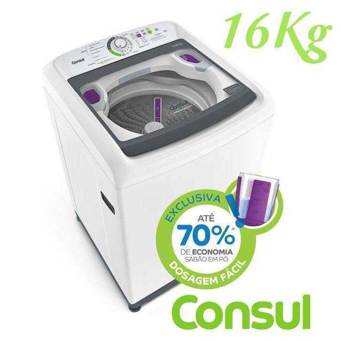 Máquina de Lavar Consul 16kg Dosagem Extra Econômica e Ciclo Edredom - CWL16AB na Compra Certa