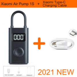 Compressor de Ar Xiaomi Mijia Elétrico Portátil 1S LED Tipo-C 12v na Aliexpress