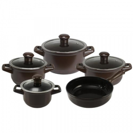 Conjunto De Panelas Ceraflame Duo Smart 5 Pçs Com Tampa Chocolate na Estrela10