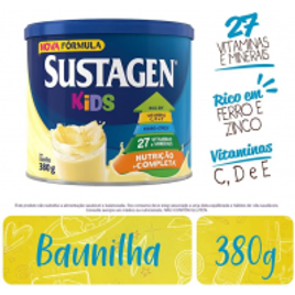 Complemento Alimentar Sustagen Kids Sabor Baunilha Lata Com 380g na Panvel Farmácias