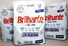 Sabão em Pó Brilhante Ação Total Pro – Sem Perfume Profissional Concentrado 1,6kg na Amazon